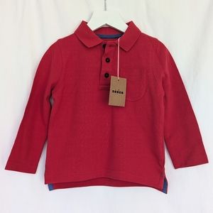 Mini Boden | Long Sleeve Pique Polo | 2-3Y or 98cm